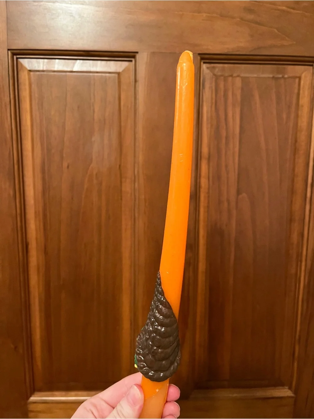 Orange Decorative Thanksgiving Harvest Candle